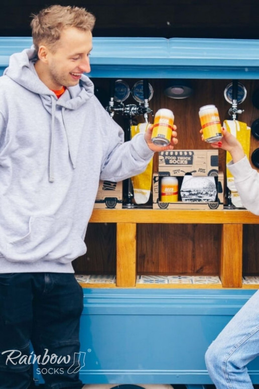 Sokid komplekt Food Truck Socks Box 3 paar