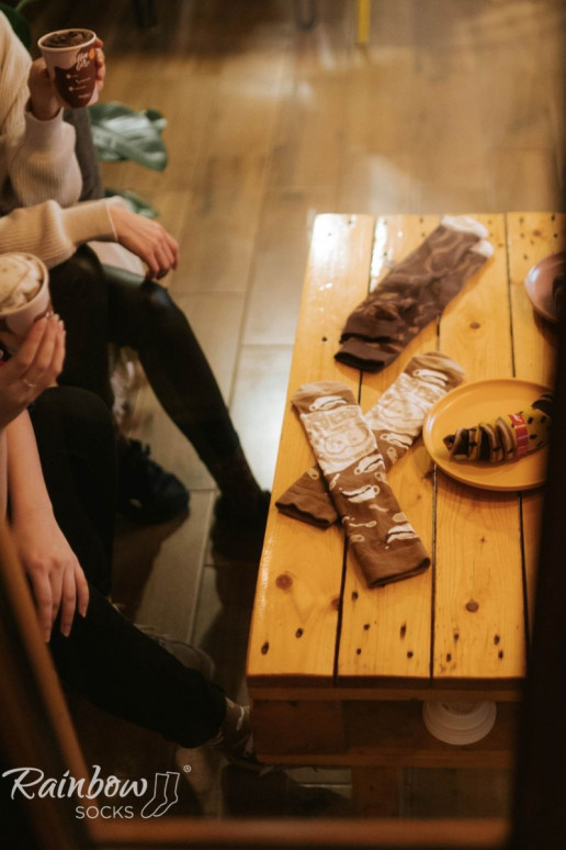 Vikerkaare sokid Cappuccino 1 paar