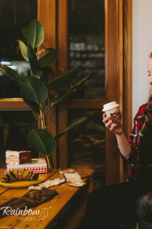 Vikerkaare sokid Cappuccino 1 paar