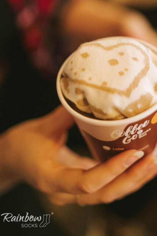 Vikerkaare sokid Cappuccino 1 paar