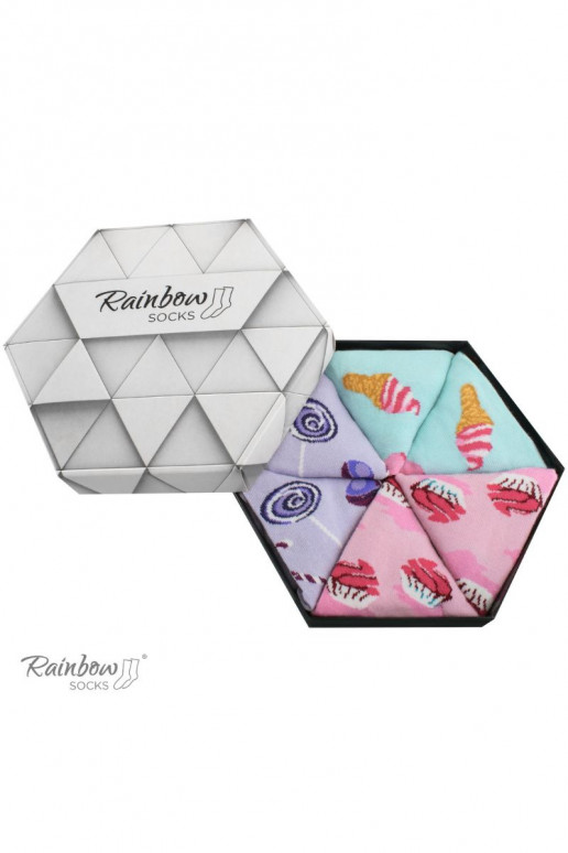 Vikerkaare sokid 3 paar