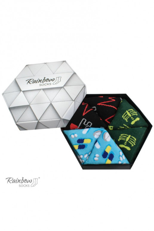 Vikerkaare sokid 3 paar