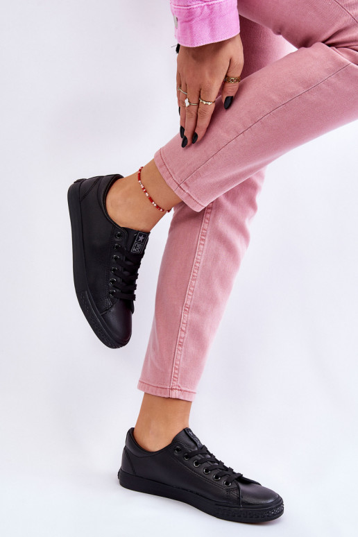 nööritavad Klassikalise mudeli vabaaja jalanõud mustad Misima