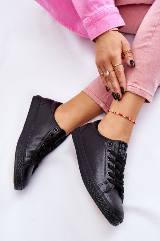 nööritavad Klassikalise mudeli vabaaja jalanõud mustad Misima