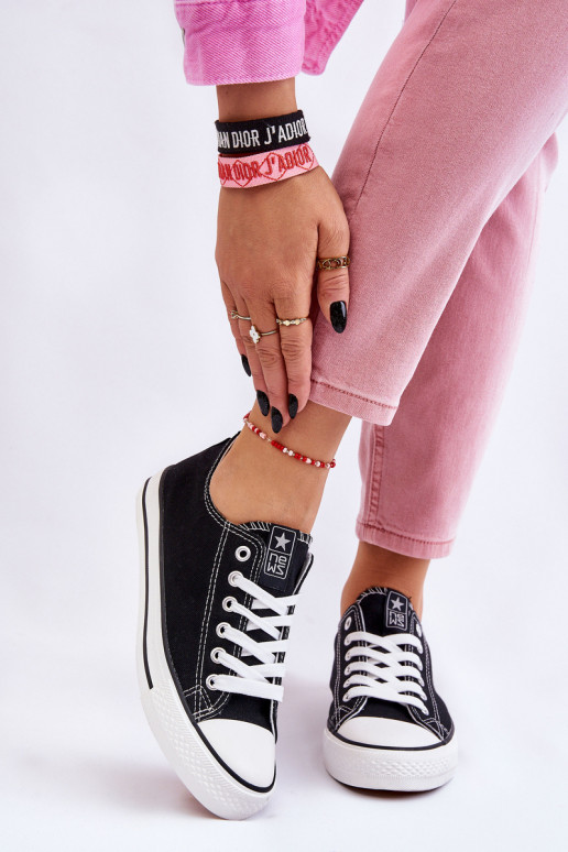 Klassikalise mudeli vabaaja jalanõud mustad Ecoma