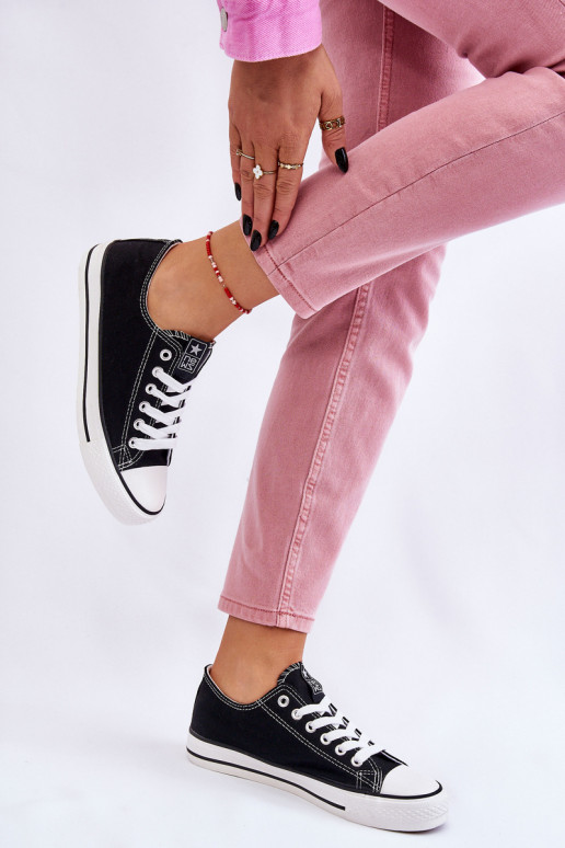 Klassikalise mudeli vabaaja jalanõud mustad Ecoma