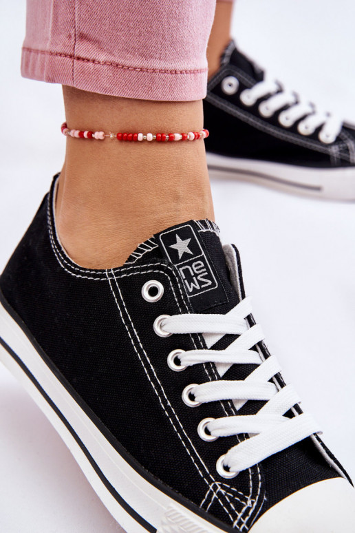 Klassikalise mudeli vabaaja jalanõud mustad Ecoma