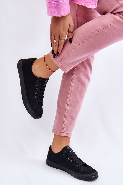 nööritavad Klassikalise mudeli vabaaja jalanõud mustad Eleya