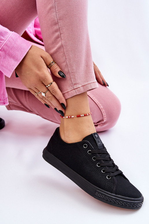 nööritavad Klassikalise mudeli vabaaja jalanõud mustad Eleya