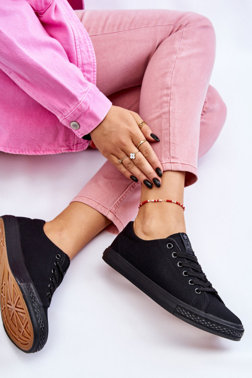 nööritavad Klassikalise mudeli vabaaja jalanõud mustad Eleya