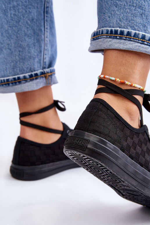 Klassikalise mudeli madalad tennised Big Star LL274072 mustad