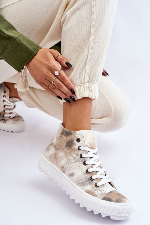 naiste saapad Big Star LL274047 Valget-Rohelist värvi