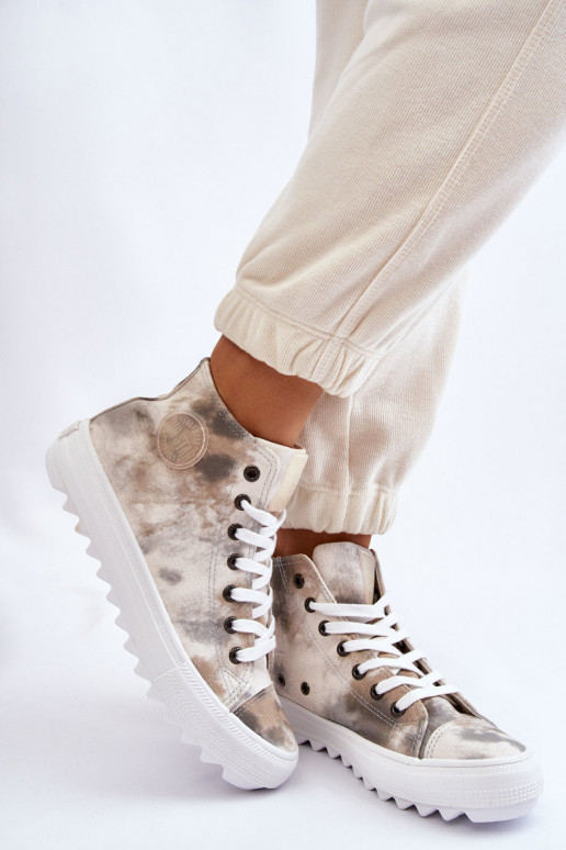 naiste saapad Big Star LL274047 Valget-Rohelist värvi