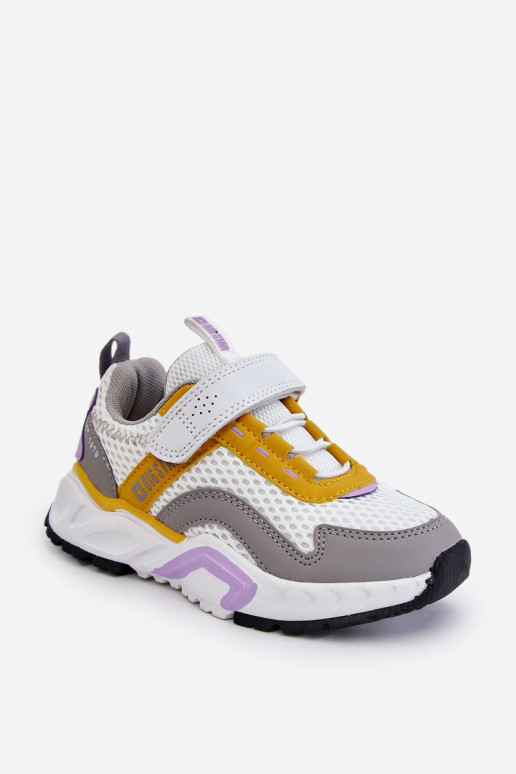 Lastejalatsid krõpsudega kinnitatav Big Star JJ374257 Valget-Kollased Lastejalatsid krõpsudega kinnitatav Big Star JJ374257 Valget-Kollased