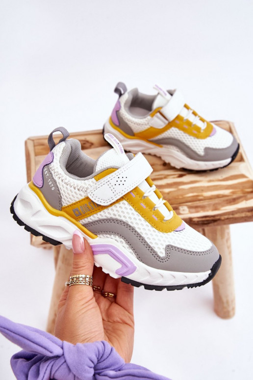 Lastejalatsid krõpsudega kinnitatav Big Star JJ374257 Valget-Kollased Lastejalatsid krõpsudega kinnitatav Big Star JJ374257 Valget-Kollased