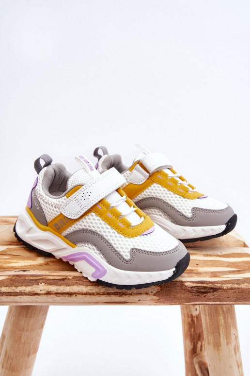 Lastejalatsid krõpsudega kinnitatav Big Star JJ374257 Valget-Kollased Lastejalatsid krõpsudega kinnitatav Big Star JJ374257 Valget-Kollased