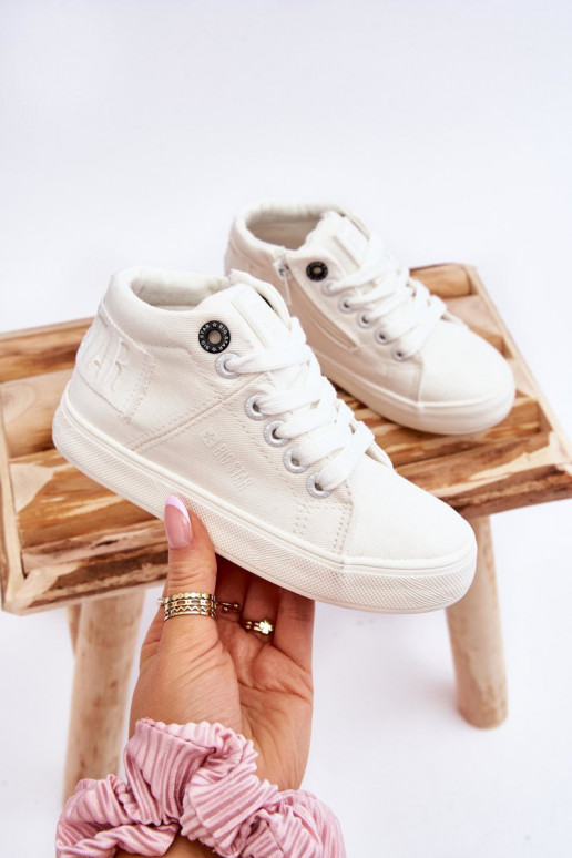 Laste jalanõud Klassikalise mudeli vabaajajalatsi Big Star LL374002 valget värvi Laste jalanõud Klassikalise mudeli vabaajajalatsi Big Star LL374002 valget värvi