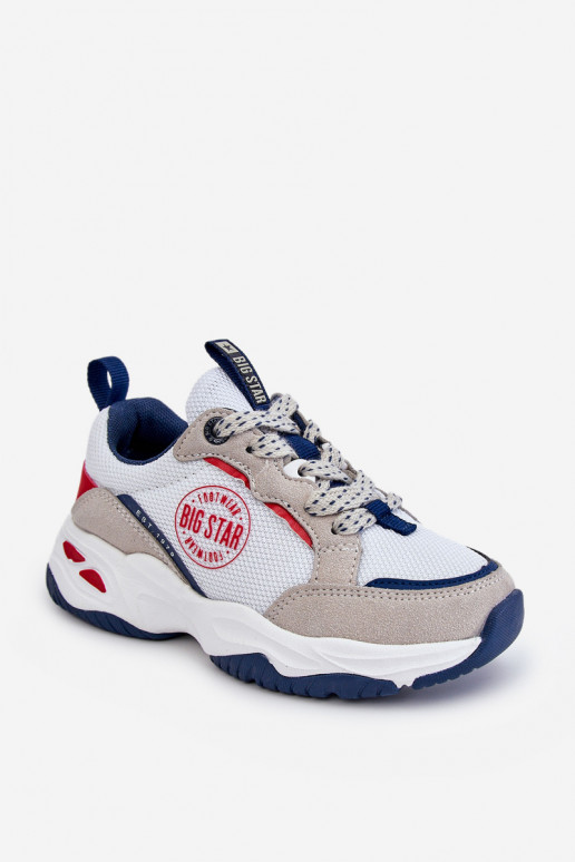 Laste spordijalatsid Memory Foam System Big Star JJ374269 valget värvi Laste spordijalatsid Memory Foam System Big Star JJ374269 valget värvi