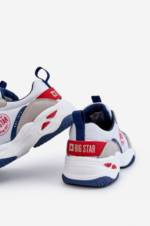 Laste spordijalatsid Memory Foam System Big Star JJ374269 valget värvi Laste spordijalatsid Memory Foam System Big Star JJ374269 valget värvi