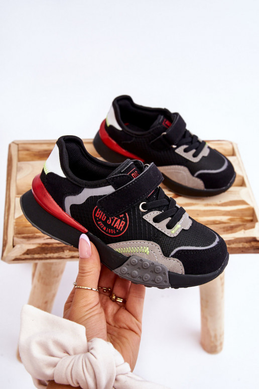 Laste tossude mudeljalatsid Memory Foam System Big Star LL374224 mustad Laste tossude mudeljalatsid Memory Foam System Big Star LL374224 mustad