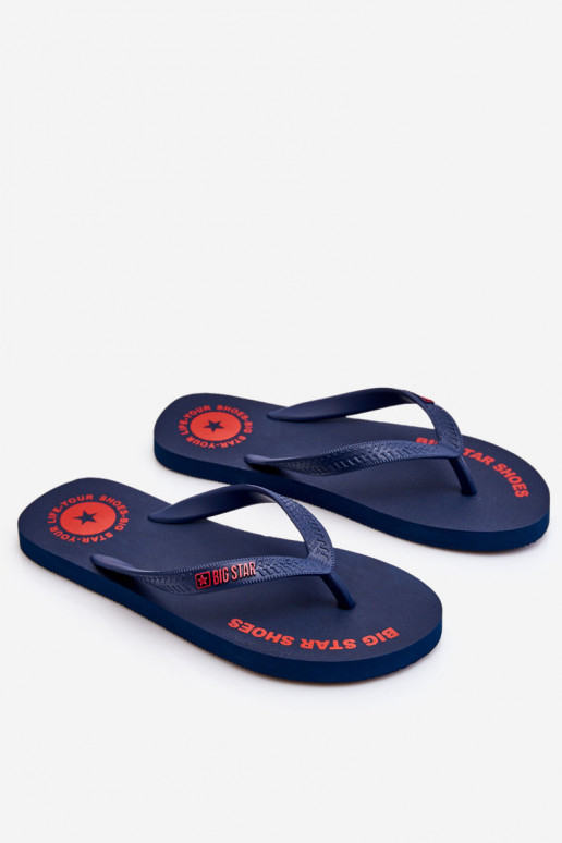 Sussid moodsad varbavahe-sandaalid Big Star LL174424 tumesinist värvi