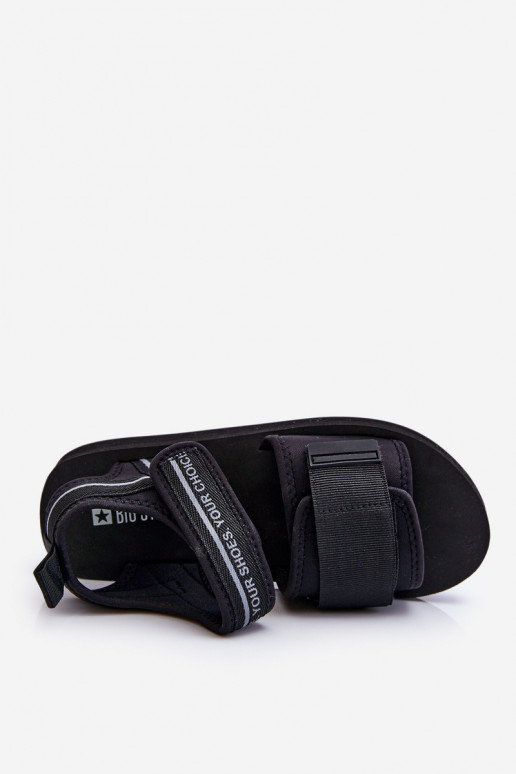 Naistesandaalid krõpsudega kinnitatav Big Star LL274784 mustad