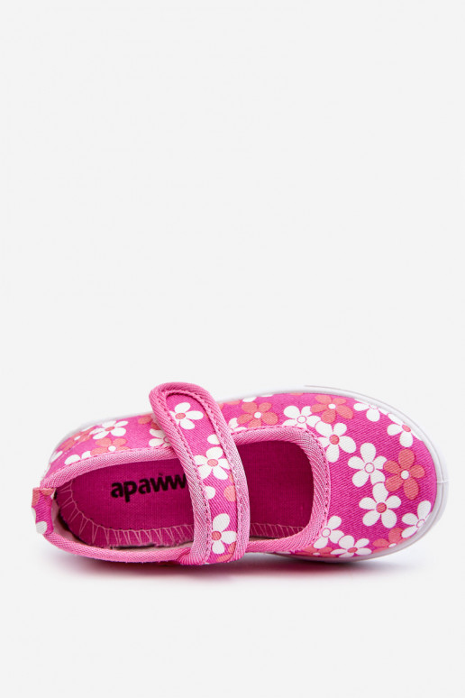 Lillemustritega laste baleriinid Tumeroosad värvi Noah Lillemustritega laste baleriinid Tumeroosad värvi Noah