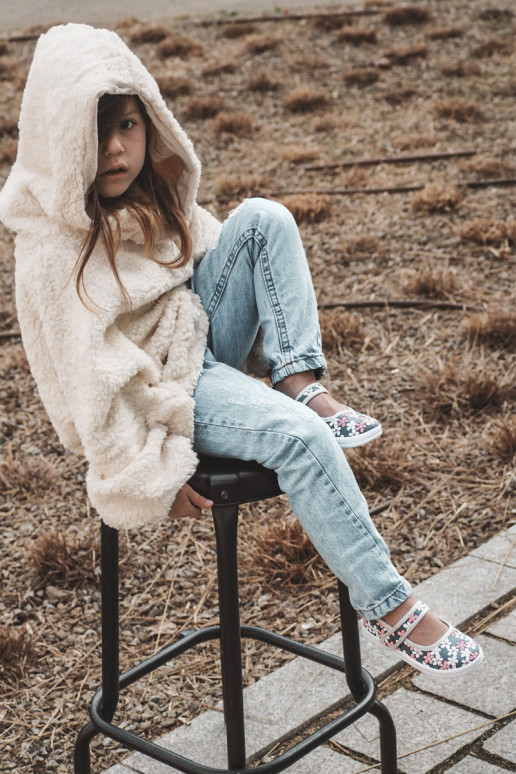 Lillemustritega laste baleriinid Sinist värvi-Halli värvi Noah Lillemustritega laste baleriinid Sinist värvi-Halli värvi Noah