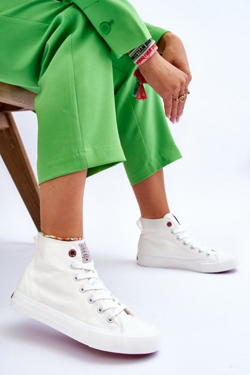 Klassikalise mudeli vabaajajalatsi Cross Jeans LL2R4086C valget värvi