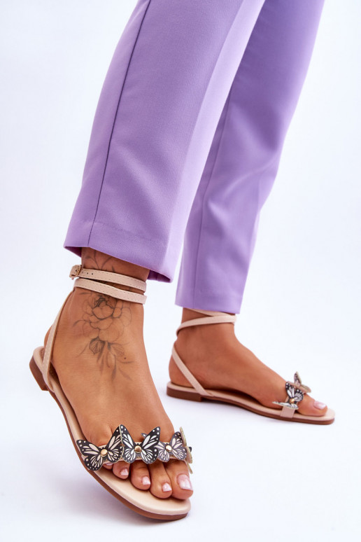 Naistesandaalid beeži värvi Jeane