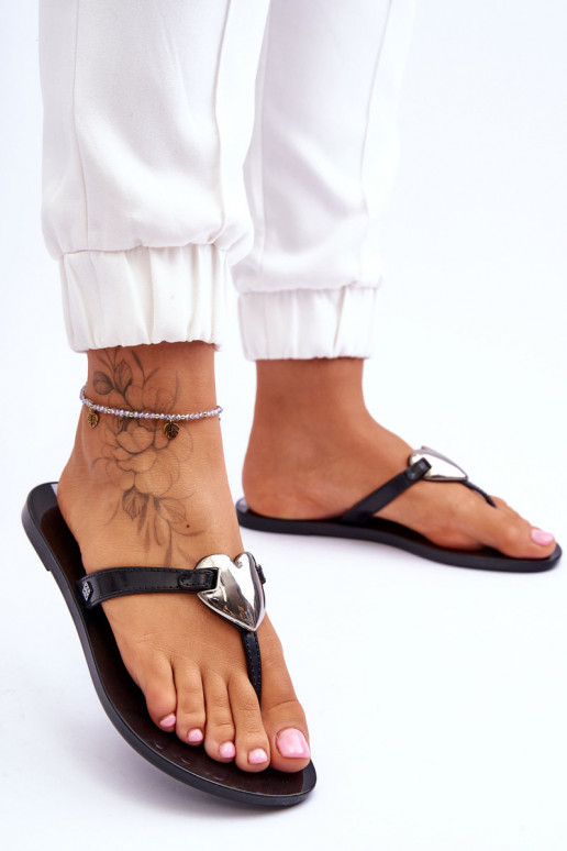 Sussid moodsad varbavahe-sandaalid JJ285031 mustad