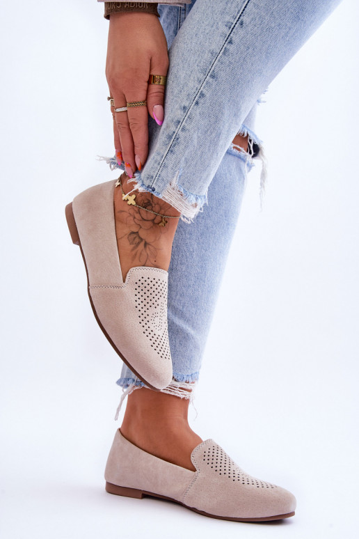 seemisnakhsed Mokassiinid beeži värvi Giovana