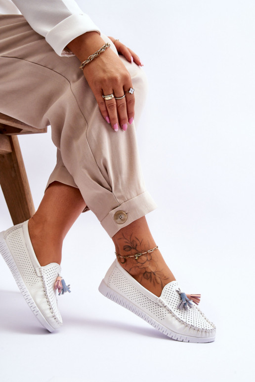 Mokassiinid valget värvi Lanzarot