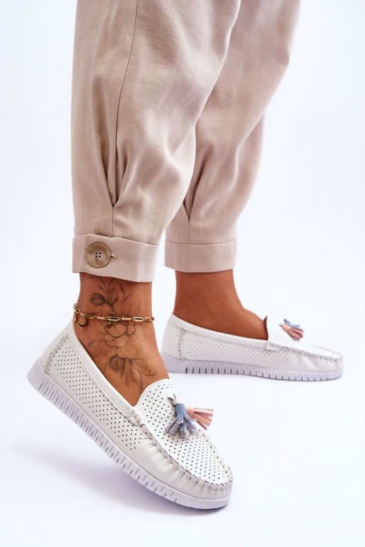 Mokassiinid valget värvi Lanzarot