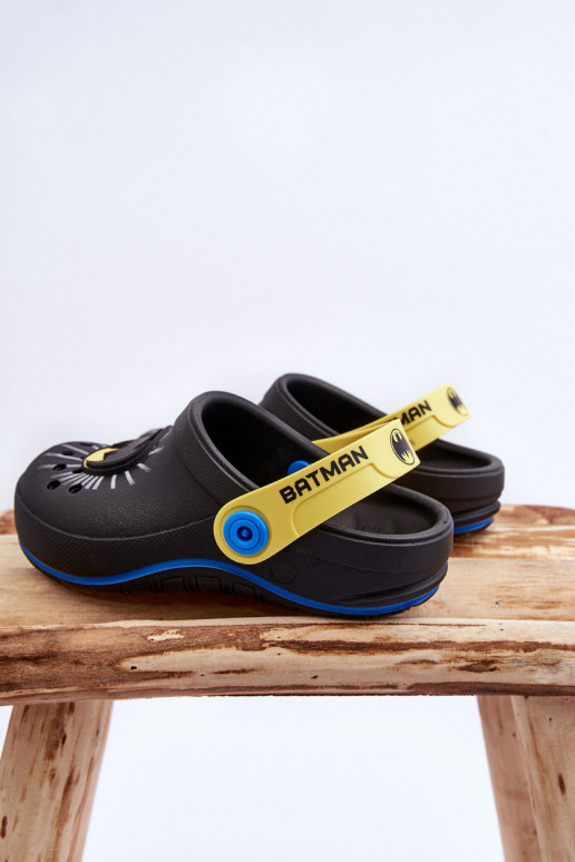 Laste crocs stiilis sussid Batman Grendene Kids JJ385005 mustad Laste crocs stiilis sussid Batman Grendene Kids JJ385005 mustad