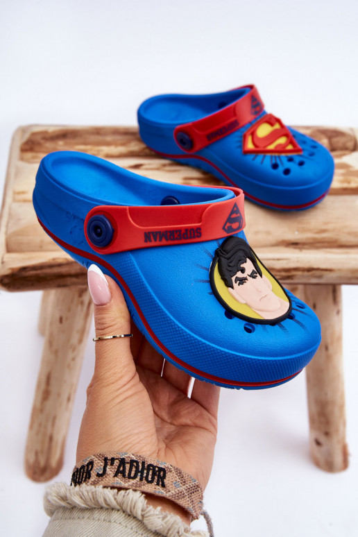 Laste crocs stiilis sussid Superman Grendene Kids JJ385004 Sinist värvi Laste crocs stiilis sussid Superman Grendene Kids JJ385004 Sinist värvi