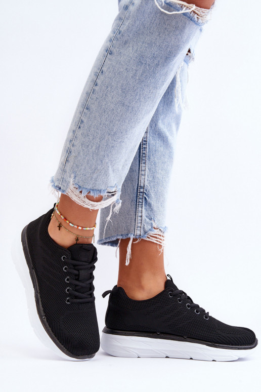 Nööritavad spordijalatsid mustad Lavarone Nööritavad spordijalatsid mustad Lavarone