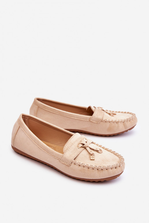 Klassikalised seemisnahast mokassiinid beeži värvi Good Time