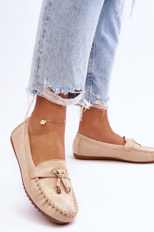 Klassikalised seemisnahast mokassiinid beeži värvi Good Time