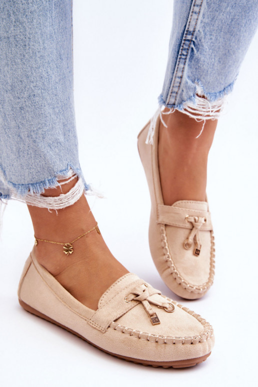Klassikalised seemisnahast mokassiinid beeži värvi Good Time