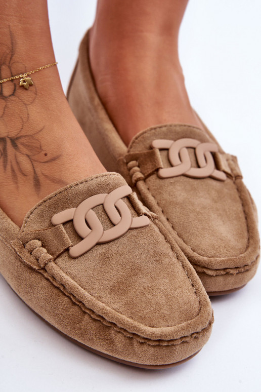 Moekad Seemisnahast mokassiinid pruunid värvi Rabell