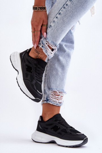 Moekad spordijalatsid võrguga mustad Venice