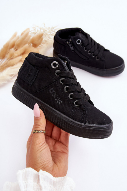 Laste jalanõud Klassikalise mudeli vabaajajalatsi Big Star LL374001 mustad