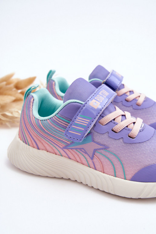 Laste spordijalatsid Memory Foam System Big Star LL374151 Violetne värv