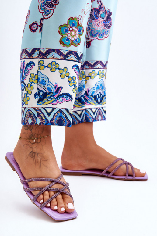 Sussid rihmadega I Violetne värv Leomi