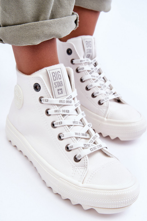 naiste saapad Big Star voodriga valget värvi GG274108