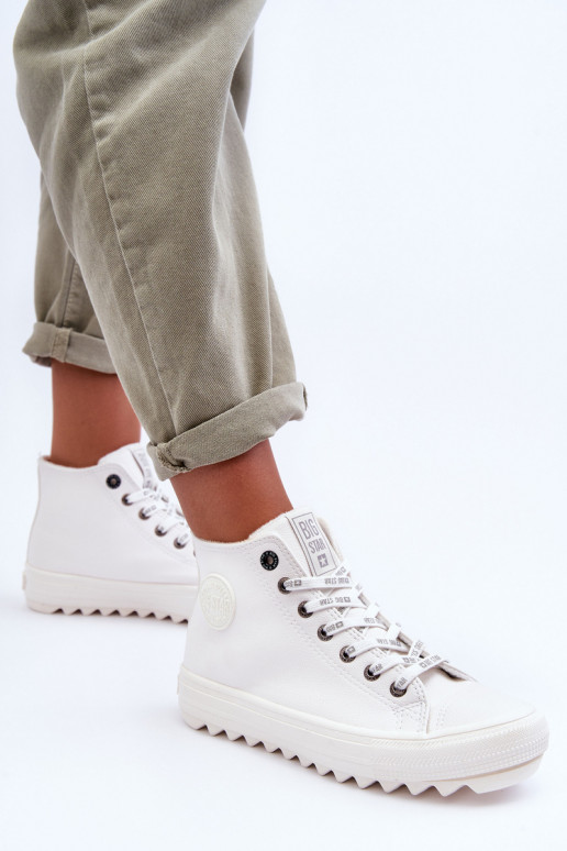 naiste saapad Big Star voodriga valget värvi GG274108