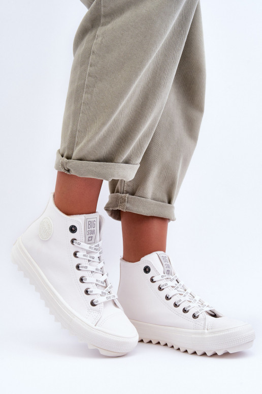 naiste saapad Big Star voodriga valget värvi GG274108
