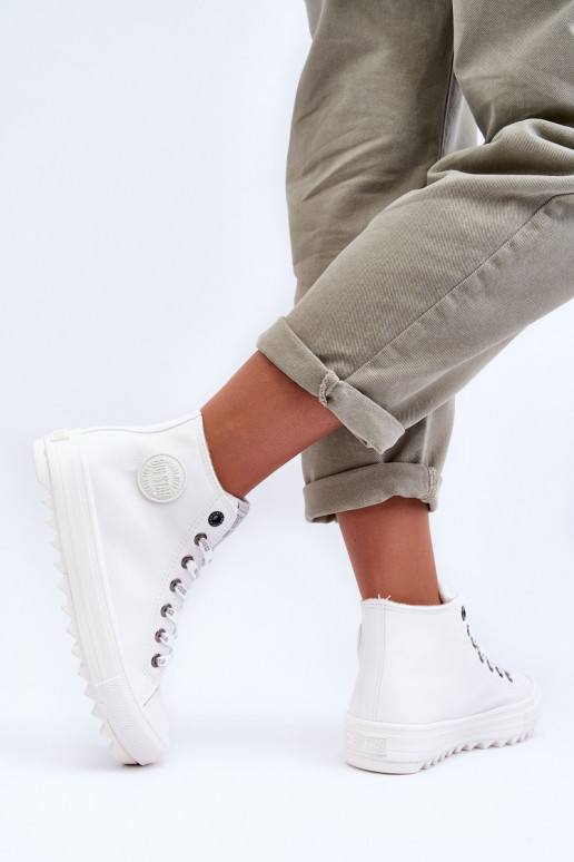 naiste saapad Big Star voodriga valget värvi GG274108