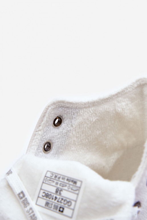 naiste saapad Big Star voodriga valget värvi GG274108